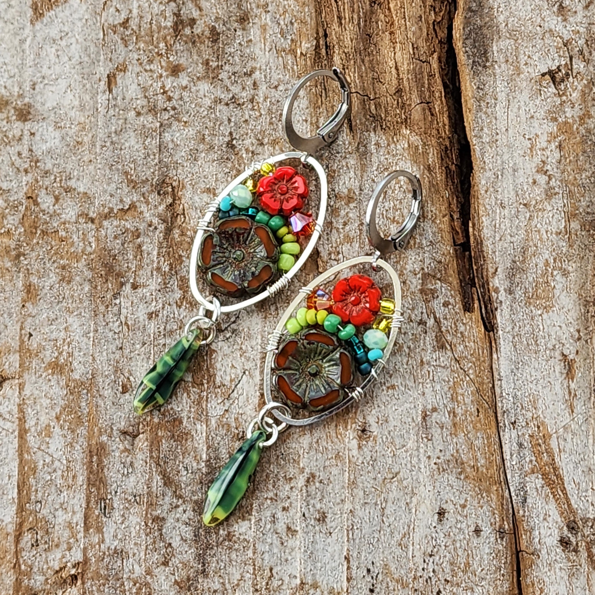 Bouquet earrings on sale